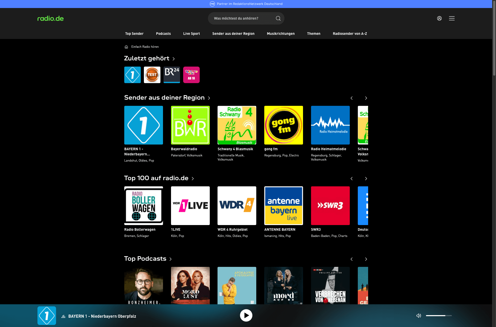 radio.de – Deutschlands größte Radio-Plattform